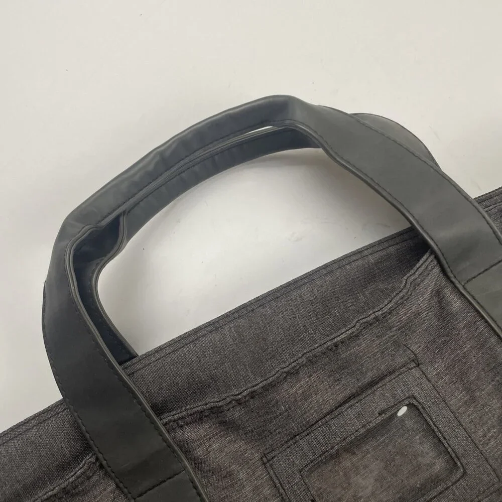 Super Bowl 50 Genuine Media Tote Bag Zip With Logo Patch Canvas Double Handle